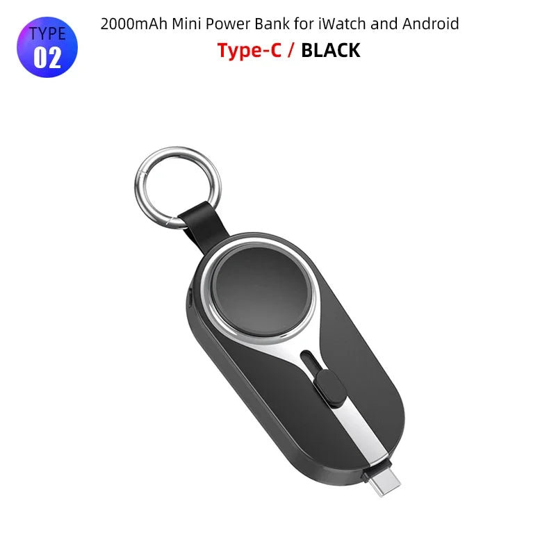 (1+1 GRATIS) Powerbank Portatile per Iphone, Apple Watch e Android