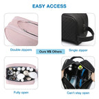 Kosmetixo Pochette da viaggio impermeabile per donne e uomini | Pochette leggera in S/M/L | Accessori da viaggio per prodotti per la cura e trucco | Organizer da viaggio unisex