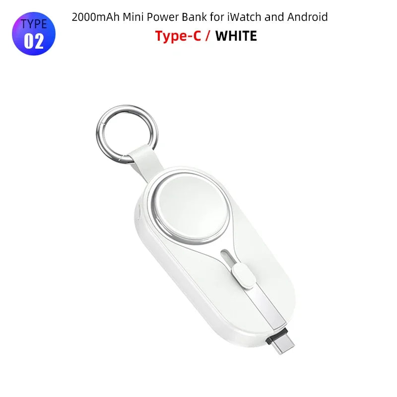 (1+1 GRATIS) Powerbank Portatile per Iphone, Apple Watch e Android
