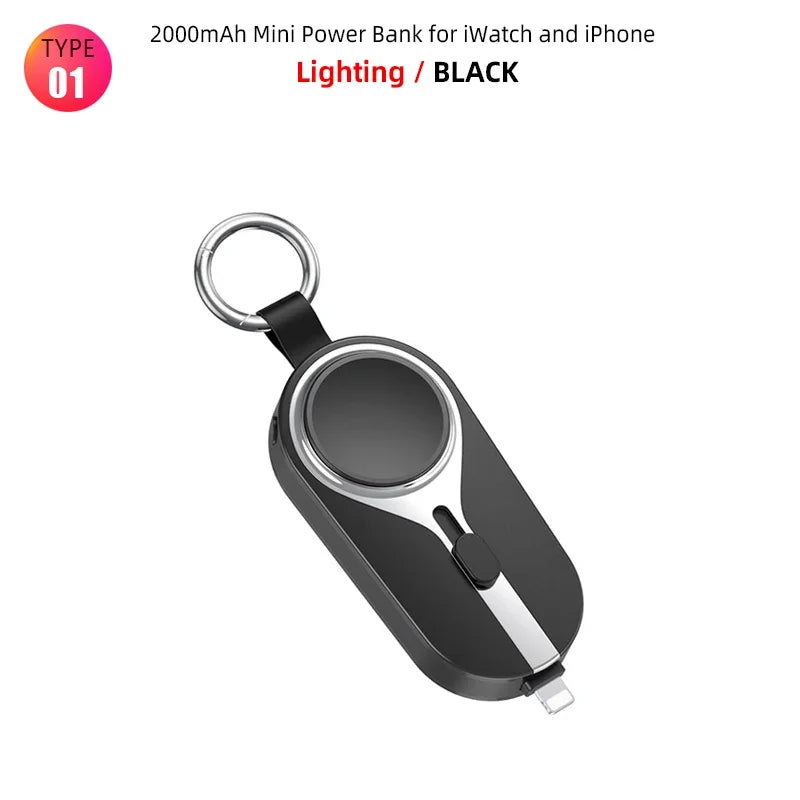 (1+1 GRATIS) Powerbank Portatile per Iphone, Apple Watch e Android