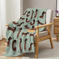Coperta in Fleece DoxiDream | Morbido Flanella | Stampa Dachshund | Divano & Letto