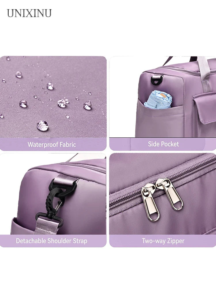 Borsa da viaggio Veyora WeekAir | Capacità di 35 L | Con scomparto per scarpe e separazione umido/secco | Per viaggi in aereo, sport e weekend