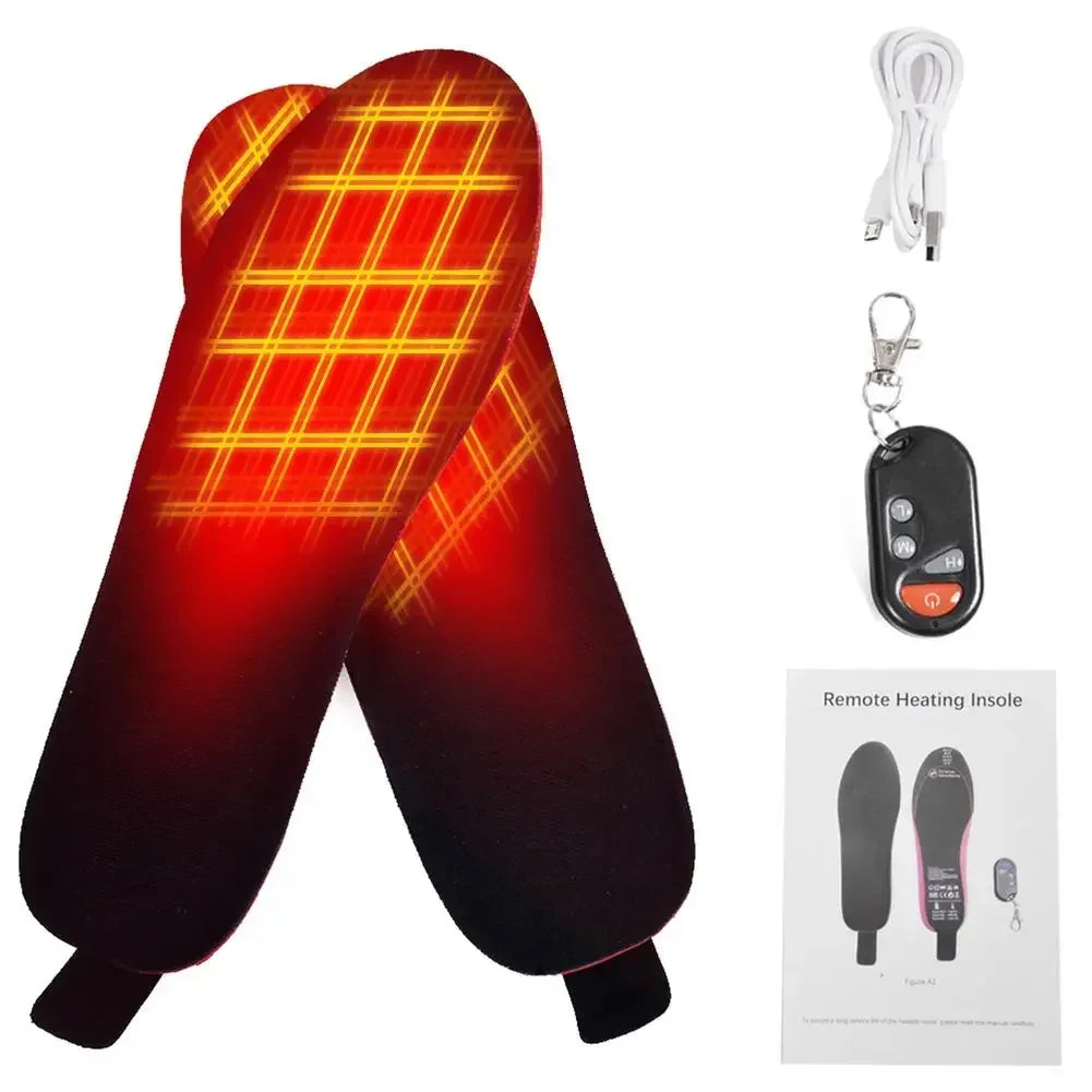 Sole riscaldabili WarmStep Pro | Ricaricabili con telecomando | 3 livelli di riscaldamento | Tagliabili | Scaldapiedi elettrici per inverno e attività all'aperto
