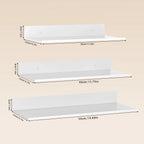 Metallura | Mensola da parete in metallo | Mensola sospesa 30/40/50 cm | Soluzione salvaspazio per bagno, cucina e camera da letto