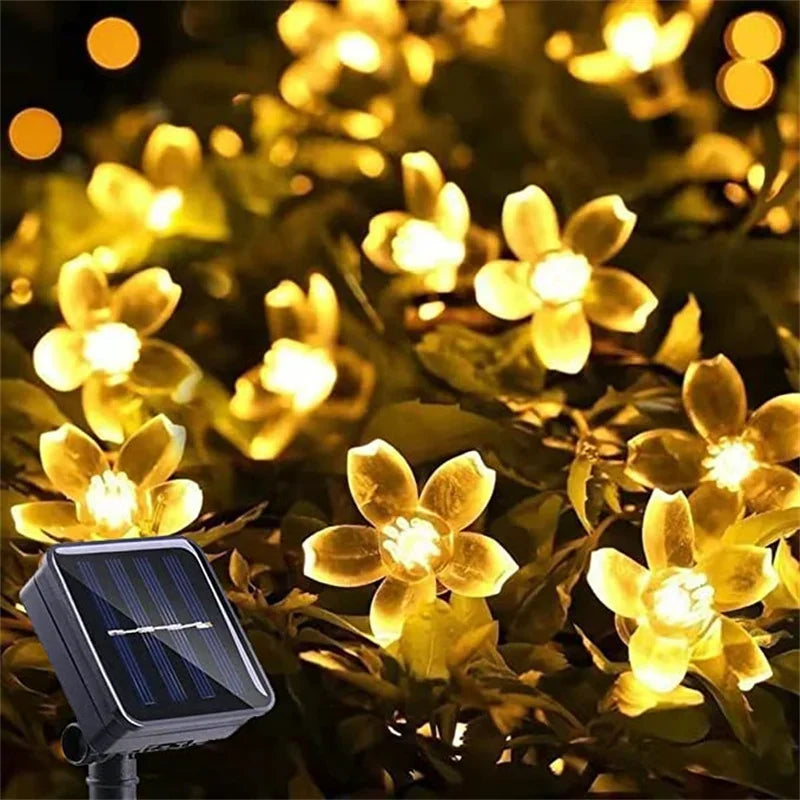 LumiSola Catena di Luci Solari | 20–100 LED | Bianco Caldo, Bianco o RGB | 8 Modalità | Per Giardino & Balcone | 5–12m