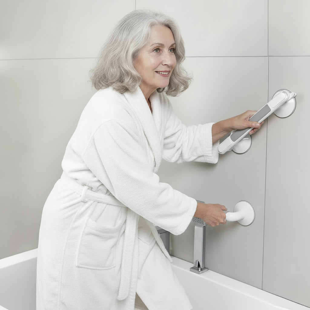GRIPSURE – Barra di Supporto per Doccia Senza Attrezzi