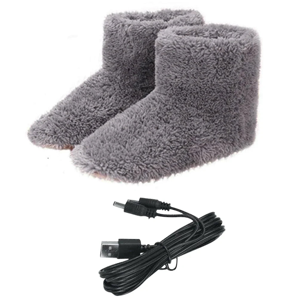 WarmStep USB | Pantofole riscaldate per donne e uomini | Scaldapiedi ricaricabili | Lavabili e a risparmio energetico | Perfette per le fredde giornate invernali