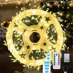 Catena di luci LED Ignisia | Con telecomando | 30–75 m | 900–2000 LED | Impermeabile IP65 | Per Natale, Halloween e feste