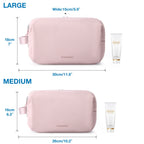 Kosmetixo Pochette da viaggio impermeabile per donne e uomini | Pochette leggera in S/M/L | Accessori da viaggio per prodotti per la cura e trucco | Organizer da viaggio unisex