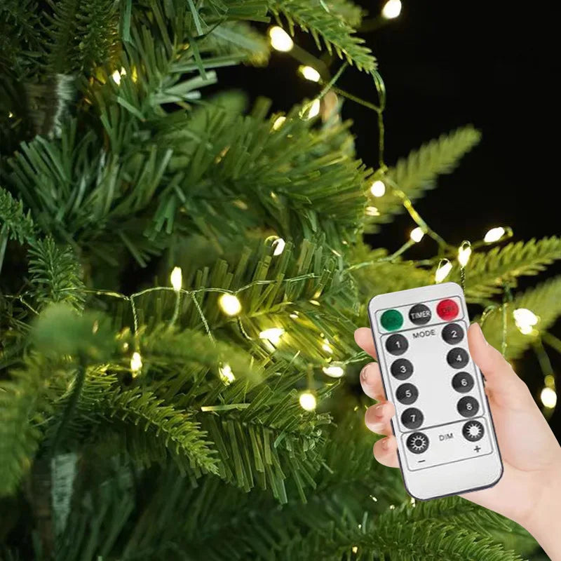 Catena di luci LED Ignisia | Con telecomando | 30–75 m | 900–2000 LED | Impermeabile IP65 | Per Natale, Halloween e feste