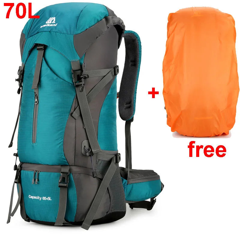Alpivento Zaino da Trekking 70L | Zaino da Campeggio Impermeabile con Protezione dalla Pioggia | Grande Zaino Outdoor per Escursionismo, Alpinismo & Viaggi  Marchio: