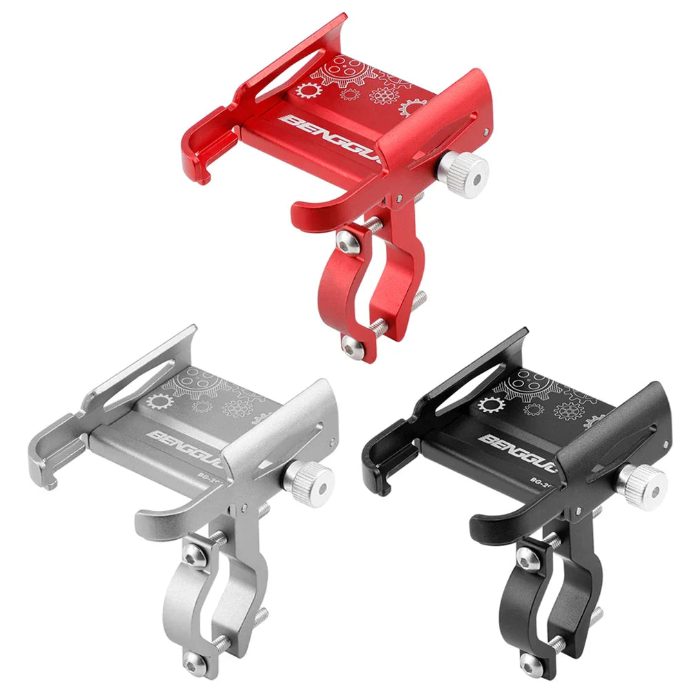 Supporto per Smartphone da Bicicletta RideGrip 360 Pro | Ruotabile a 360° | Lega di Alluminio | Resistente agli Urti e Sicuro | Per Bicicletta, Moto e E-Scooter