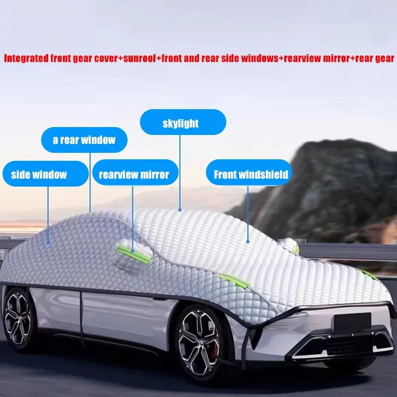 AutoProtect Copertura per Auto | Impermeabile & Resistente ai raggi UV | Protezione tutto l'anno contro sole, neve & grandine