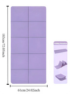 YogaMat FlexFold | Pieghevole & Leggero | Antiscivolo su Entrambi i Lati | Materiale TPE Ecologico