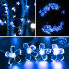 LumiSola Catena di Luci Solari | 20–100 LED | Bianco Caldo, Bianco o RGB | 8 Modalità | Per Giardino & Balcone | 5–12m