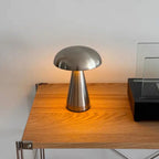 LumoShroom Lampada da Tavolo | Design Retro a Fungo | LED & Dimmerabile | Ricaricabile