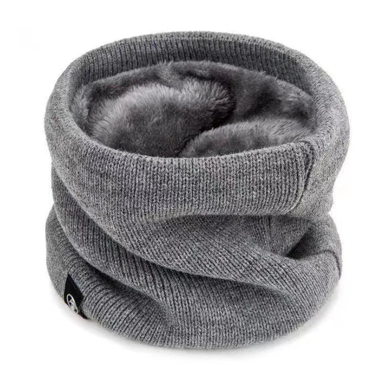 ThermoKnit Pro | Sciarpa a tubo termica con fodera in fleece | Impermeabile al vento e traspirante | Protezione multifunzionale regolabile per il collo per donne e uomini