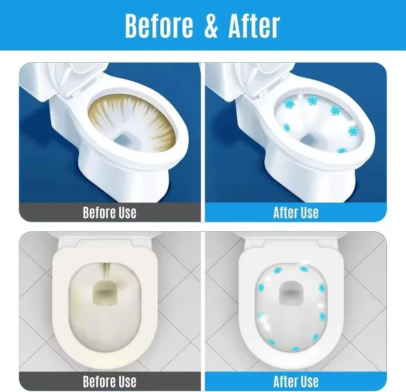 BloomFresh WC-Fiori Gel | Gel profumato per WC e urinatoio | Pulente, Antibatterico e Decorativo | 12 fiori per stick