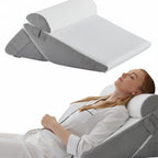 SLEEPLUXE - Cuscino Wedge Regolabile per Comfort, Supporto ed Elevazione delle Gambe