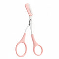 SHARPMATE - Forbici per sopracciglia in acciaio inossidabile con rifinitore a mini pettine