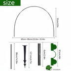 PLANTSHIELD - Tunnel da Giardino in Polietilene a 5 Pezzi con Struttura in Fibra di Vetro Resistente