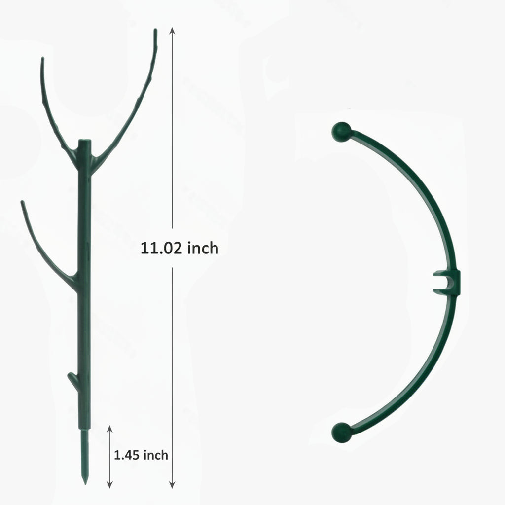 GROWMATE - Set di 3 anelli di supporto per piante impilabili per giardinaggio interno ed esterno