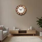 WOODORA ROUND – Orologio da Parete Rotondo in Legno Decorativo e Silenzioso