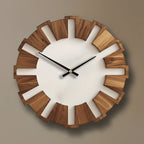 WOODORA ROUND – Orologio da Parete Rotondo in Legno Decorativo e Silenzioso