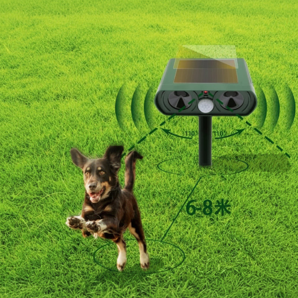WILDLIFEGUARD - Repellente Ultrasonico per Animali per Spazi Esterni Sicuri