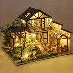 Minvella | Casa in miniatura fai-da-te in legno | Kit 3D da costruire | Set creativo per giovani e adulti | Idea regalo perfetta