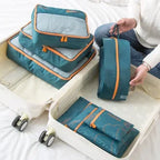 Set di Organizer da Viaggio Packavio 7 Pezzi | Tasche per Valigia per Abbigliamento e Scarpe | Salvaspazio e Resistente all'Acqua
