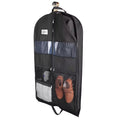 ReiseKleider Sacco per abiti da viaggio | Zip doppio lato & Tasche XXL | Traspirante & Trasparente | Organizer per abiti appesi da 43 pollici