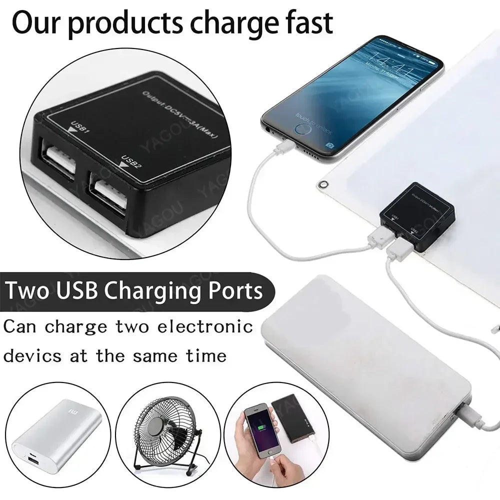 Pannello Solare Portatile SOLVION Charge 100W | 5V | Dual USB | Impermeabile | Outdoor & Campeggio