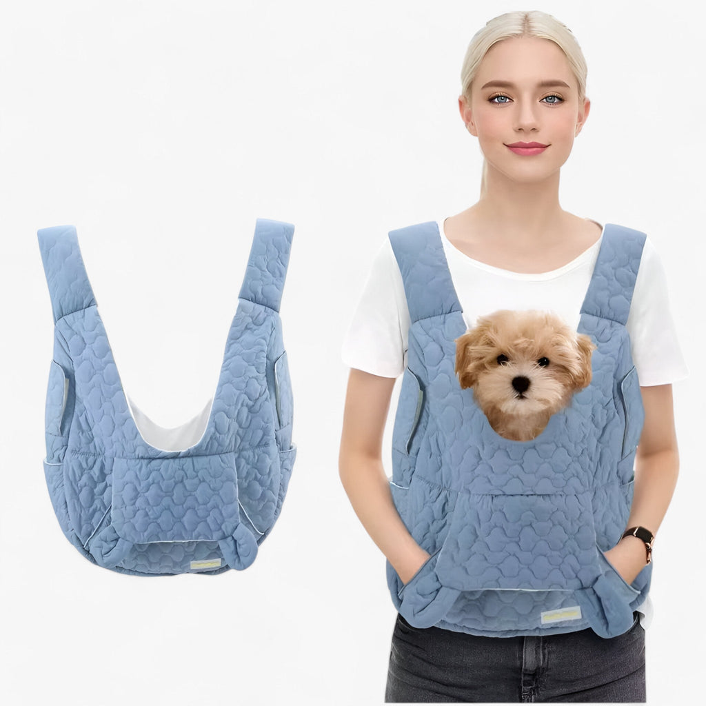 Pawrello Borsa per Animali Domestici fino a 10 kg | Impermeabile e Confortevole | Per Gatti e Cani Piccoli | Con Spallacci Ergonomici