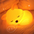 Luce notturna Fuchs in silicone | Ricaricabile, dimmerabile e con timer | Idea regalo carina per bambini e adulti