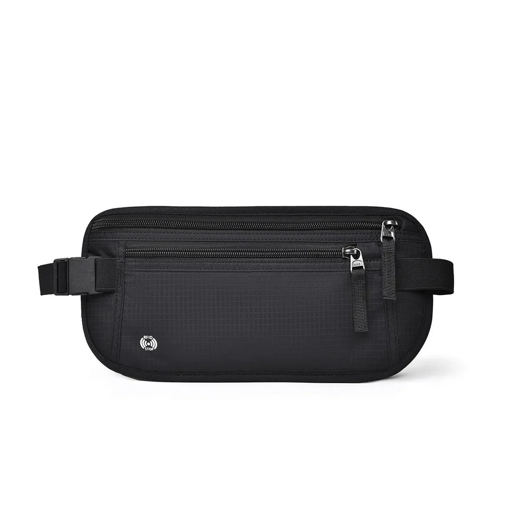 SafeTraveler Marsupio | Protezione RFID | Tasca di sicurezza nascosta | Per donne e uomini