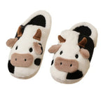 MooVera | Pantofole Invernali Design Mucca | Morbide & Calde | Antiscivolo & Confortevoli | Pantofole in Cotone Unisex per Donne & Uomini