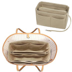 TaschenLuxe Organizer Inlay | Inserto in feltro con cerniera | 15 scomparti & cordino per chiavi | Per borse e shopper