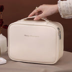 VELINIA Pochette per Cosmetici Donna | Grande Capacità | Impermeabile & Lussuosa | Pelle PU