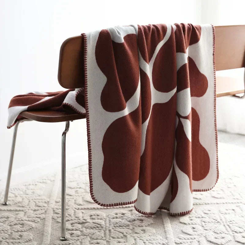 NordLuxe | Coperta in Jacquard | Cashmere Imitato | Morbida & Calda | Copertura per Divano & Coperta in Stile Nordico