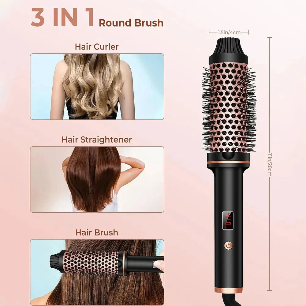 Stylique 3-in-1 Piastra per Capelli e Ferro Arricciacapelli | Lisciare, Onde, Volume | Spazzola Antiscottatura