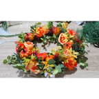 Autumna Charm Ghirlanda Autunnale | Zucca & Rattan | 40 cm | Decorazione Artigianale per Autunno & Ringraziamento