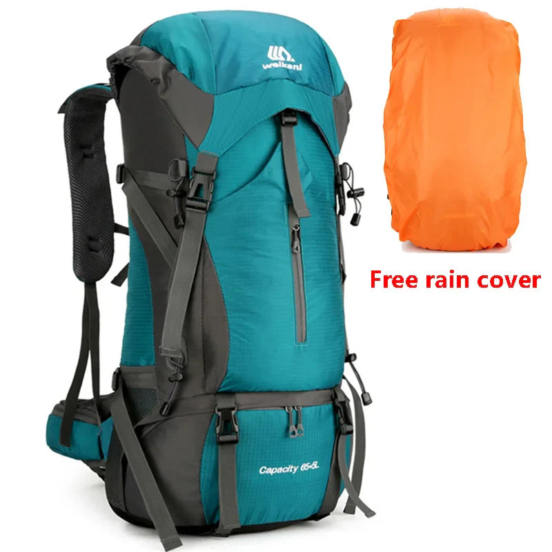 Alpivento Zaino da Trekking 70L | Zaino da Campeggio Impermeabile con Protezione dalla Pioggia | Grande Zaino Outdoor per Escursionismo, Alpinismo & Viaggi  Marchio: