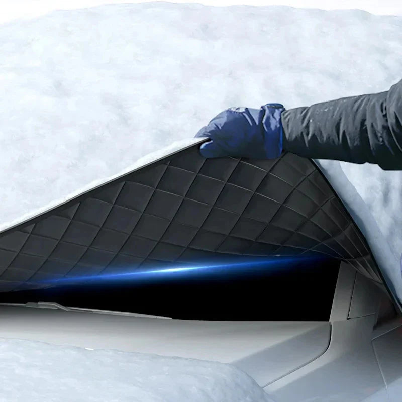 Copertura Magnetica per Parabrezza Auto FrostGuard Max | Protezione Antighiaccio Invernale & Protezione UV Estiva | Impermeabile & Facile da Fissare
