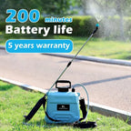 SPRAYMATE Pro Spruzzatore a Batteria | Bottiglia Spruzzatrice da 5 L con Spalla | Ricarica USB & Ugello Regolabile | Per Giardino, Pulizia & Diserbaggio