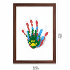KEEPSAKE - Cornice in legno per ricordi del bambino con argilla morbida non tossica per preservare impronte delle mani e dei piedi