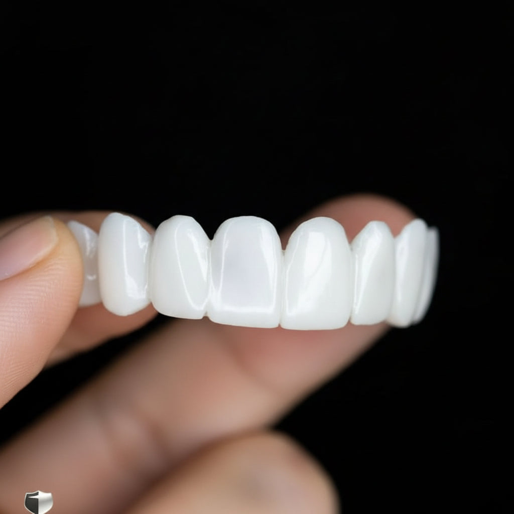 ORALUXE - Protesi dentali estetiche riutilizzabili con lenti dentali bianche per un sorriso luminoso, dall'aspetto naturale e sicuro