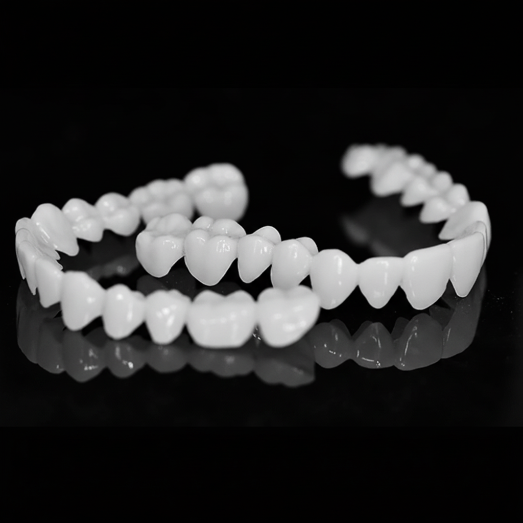 ORALUXE - Protesi dentali estetiche riutilizzabili con lenti dentali bianche per un sorriso luminoso, dall'aspetto naturale e sicuro
