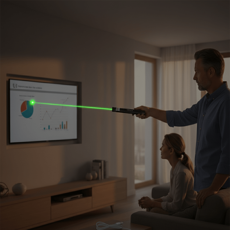 OPTIBLAZE – Puntatore Laser Verde ad Alta Potenza con Focalizzazione Regolabile