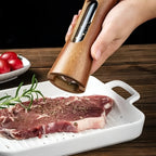MILLHAVEN - Eleganti macina sale e pepe in legno con macinino regolabile per un controllo preciso della stagionatura e un'estetica senza tempo in cucina